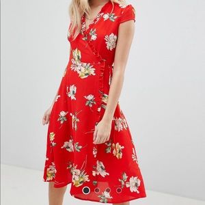 ASOS Floral Wrap Dress